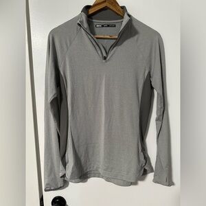 Women's Gray Long Sleeve Top